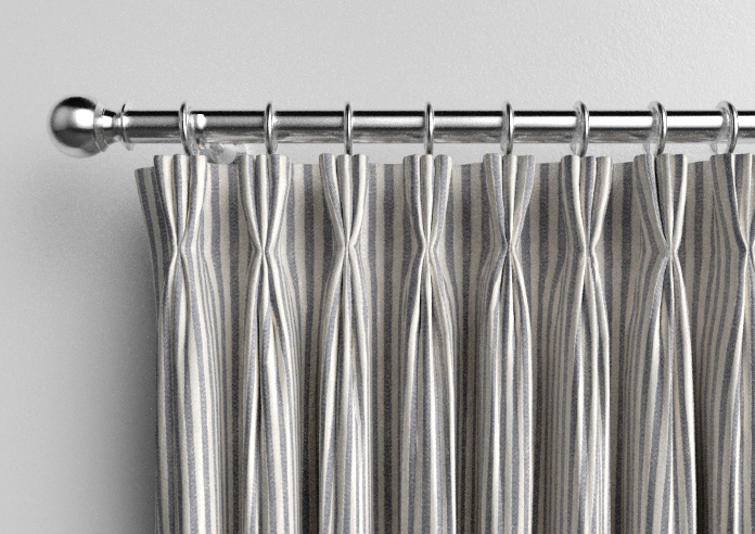 Emily Bond Oscar Stripe, Indigo - Made to Measure Curtains - Image 11